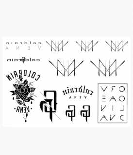 [ coldrain ] VENA TATTOO STICKER SHEET