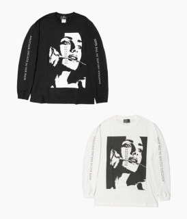 [ coldrain ] FATELESS GIRL LONG SLEEVE  T-SHIRTS ( BK/Ĺµ )
